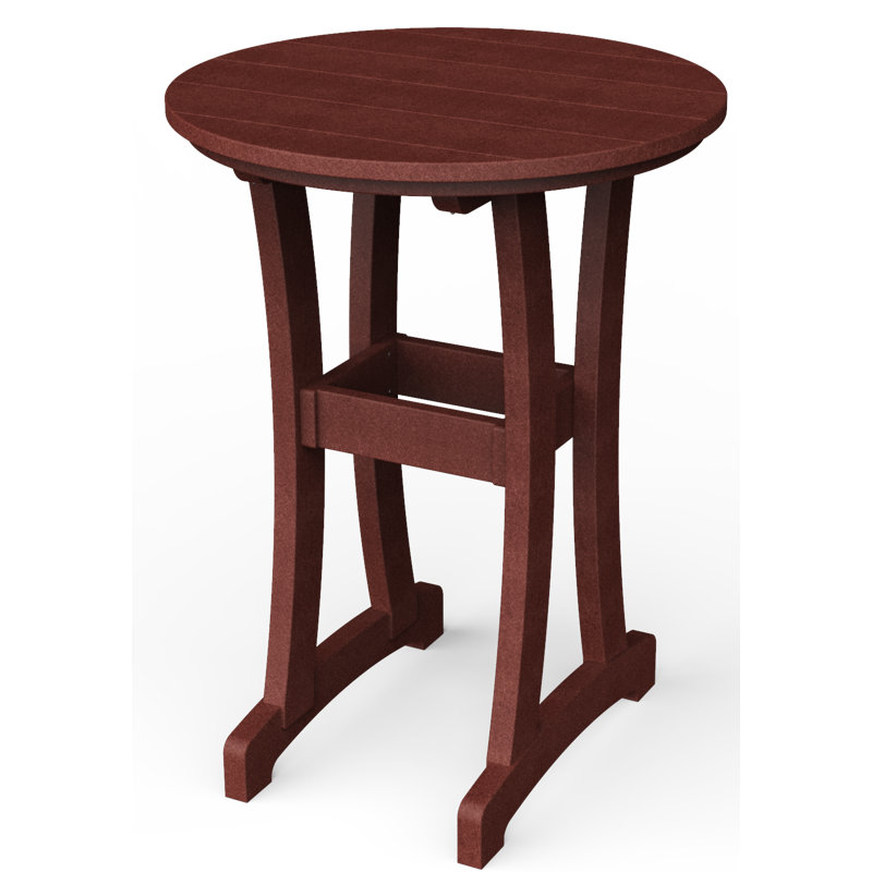 Table de bar Stella, H 30 po x l 30 po x P 30 po, Bois de cerisier