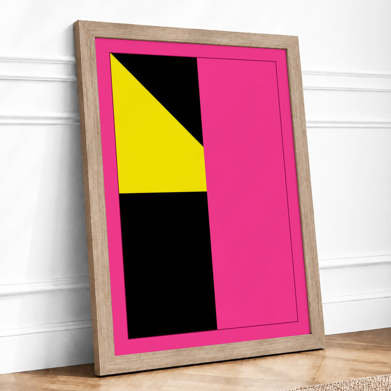 Colour Field Division Geometric - Print, A1 - 84.1 x 59.4 cm, Oak