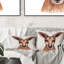 Portrait d'un kangeroo - Coussin décoratif à imprimé traditionnel-1188020991