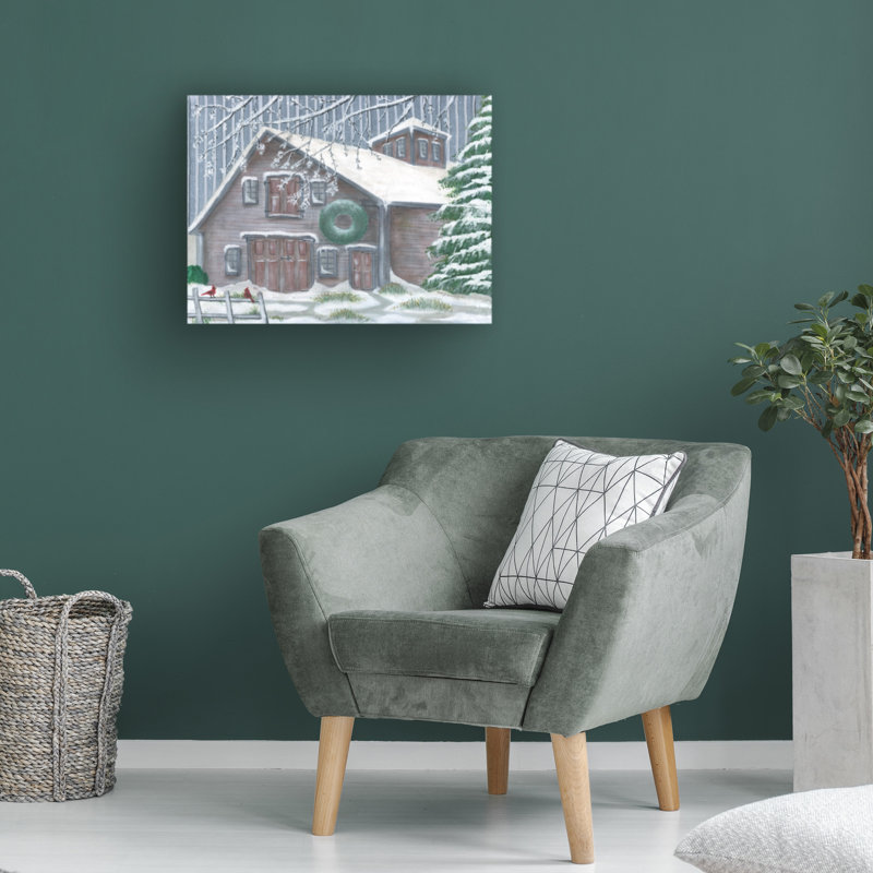 Art sur toile «Barn» par Cheryl Bartley, H 18 po x l 24 po
