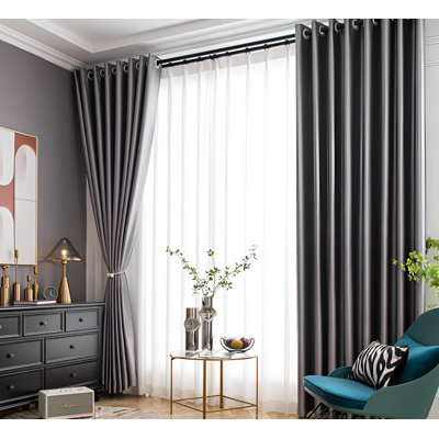 Maybin Room Darkening Curtain Single Panel