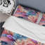 Ensemble de housse de couette à motif floral rose à plumes roses-2070593132