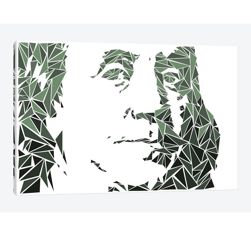 «Benjamin Franklin», impression sur toile, H 8 po x l 12 po x P 0,75 po, Toile tendue
