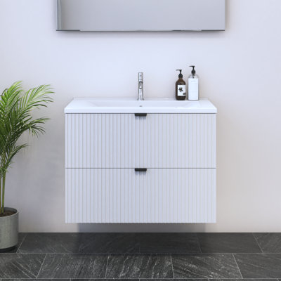 Meuble-lavabo simple 31,5 po avec plateau Cardero