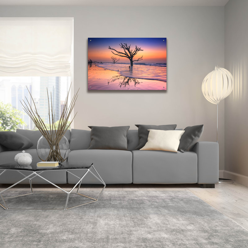 «Reflections Erased» par Rick Berk, art mural en verre acrylique, H 24 po x l 36 po x P 0,2 po