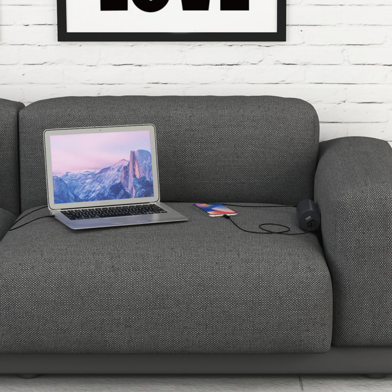 Prise simple 13 ampères AFCI, Gris foncé