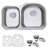 Ruvati 34-inch Undermount 40/60 Double Bowl 16 Gauge Stainless Steel Kitchen Sink