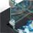 Wicker Fire Pit Column with Glass Windscreen