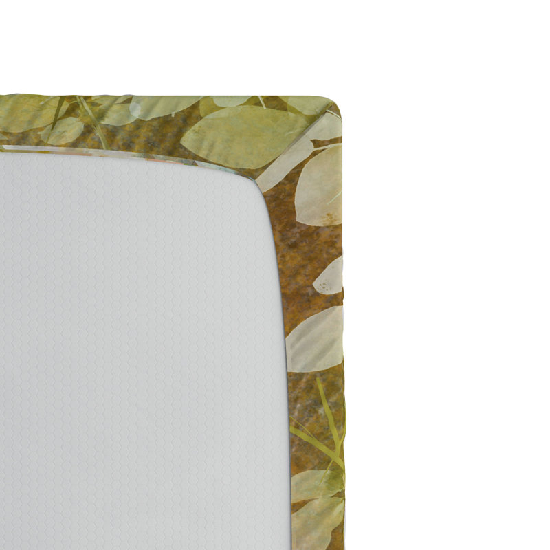 Grunge Microfiber Floral Fitted Sheet, Full Fitted Sheet