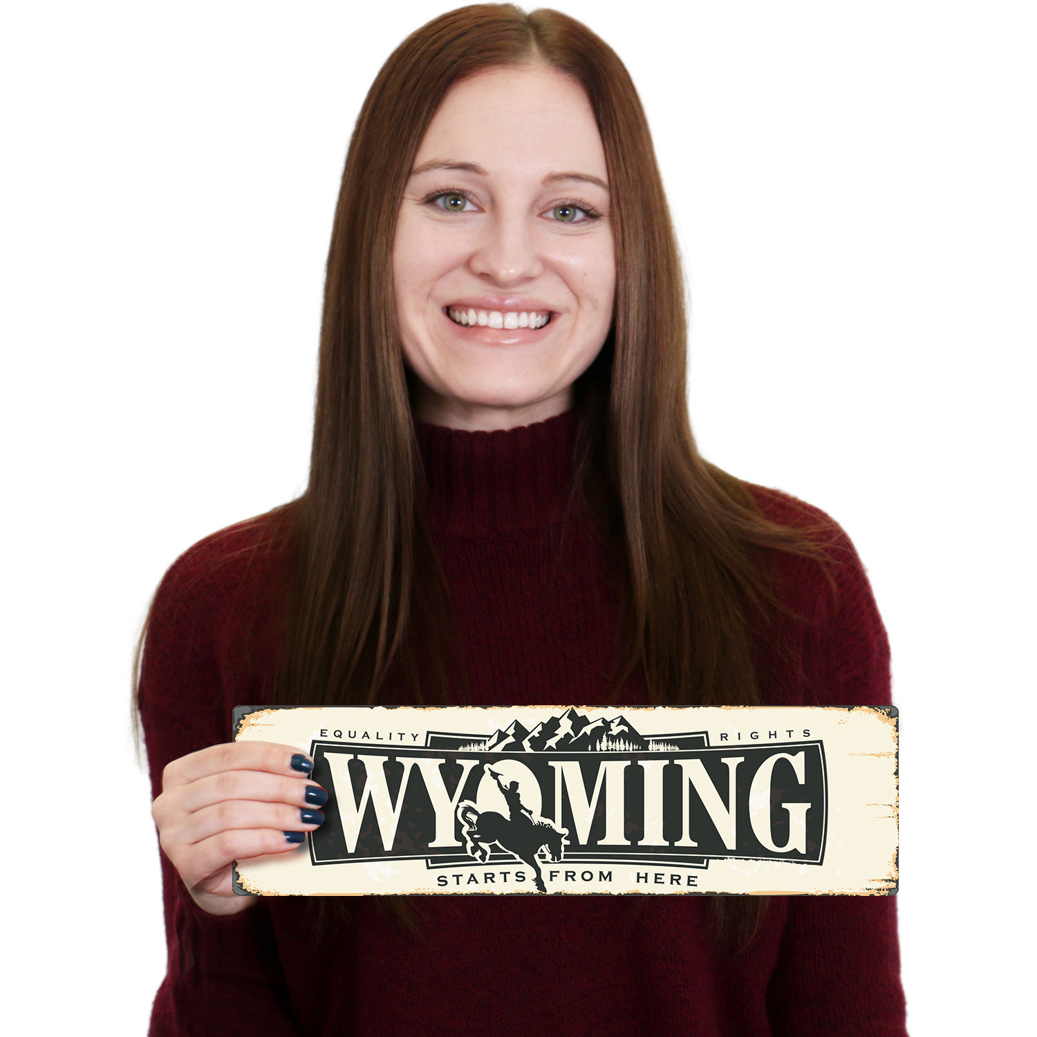 SmartSign Vintage Wyoming State Sign Wayfair