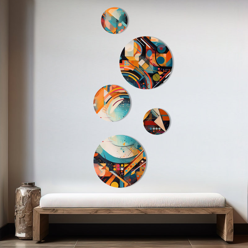 Abstract Wall Decor on Metal