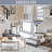 2-Tier Console Table, Sofa Side Table With Storage Shelf, Behind Sofa Table