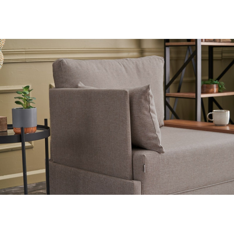 Fauteuil l 41,34 po, Mélange de polyester crème