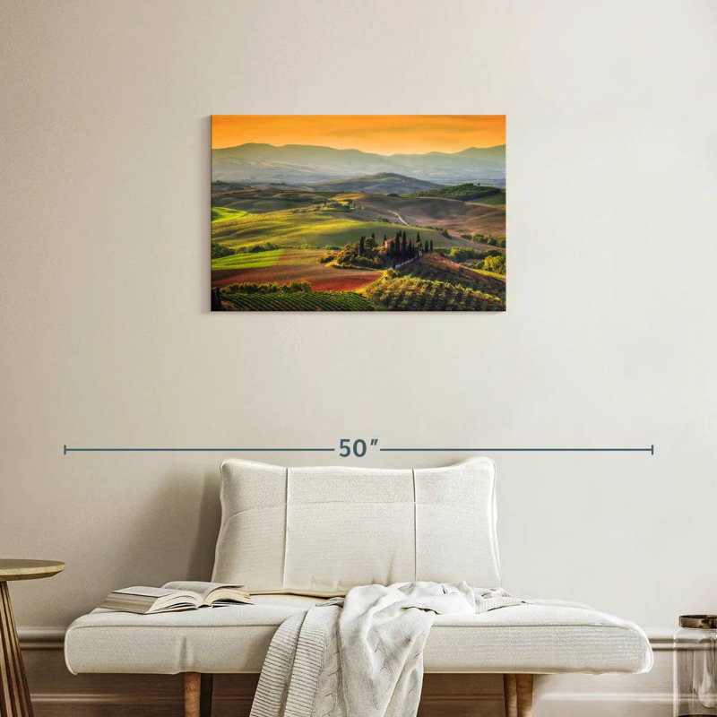 Alvord Tuscany At Dawn, 20" H x 30" W