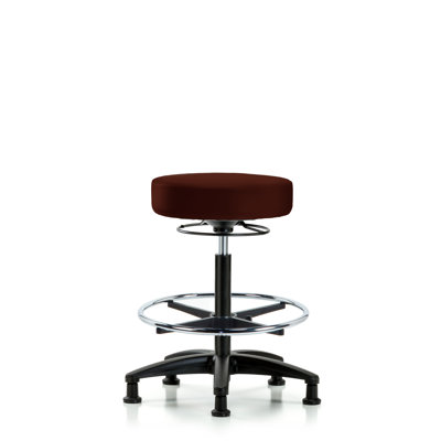 Audet Backed Adjustable Height Lab Stool with Footrest