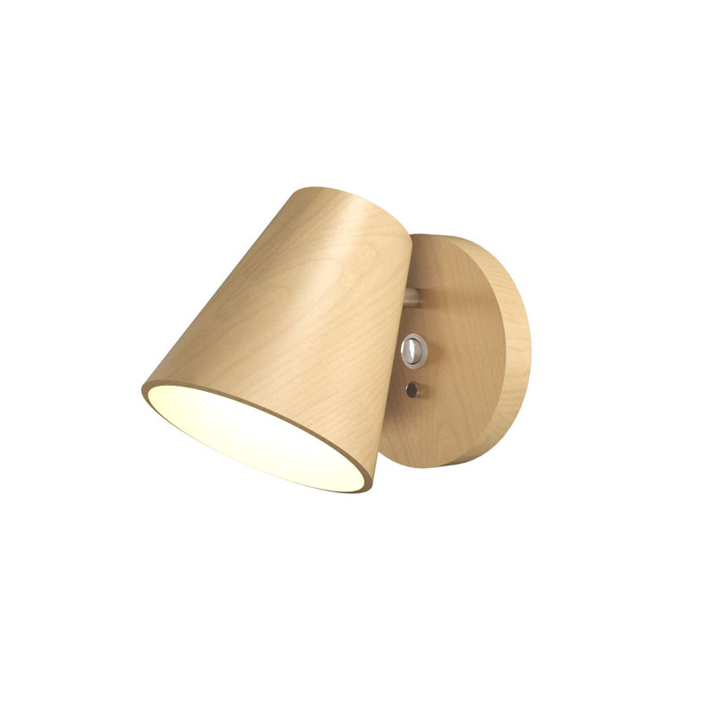 Projecteur conique en bois manufacturé, Érable