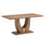  Ensemble de salle à manger à piédestal en bois massif avec chaises rembourrées Aria-1098365229