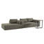 Canapé modulaire Boneless de 112 po avec table d'appoint gratuite, siège large, canapé en tissu Boucle avec méridienne entièrement compressé et infroissable-550448027