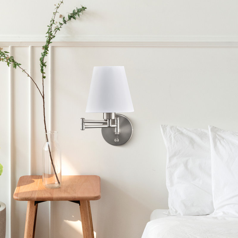 Applique à bras pivotant, Nickel brossé