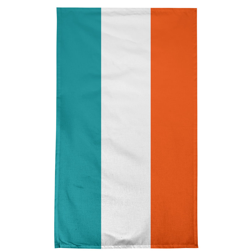Torchon Football, Polyester sergé, Football Miami