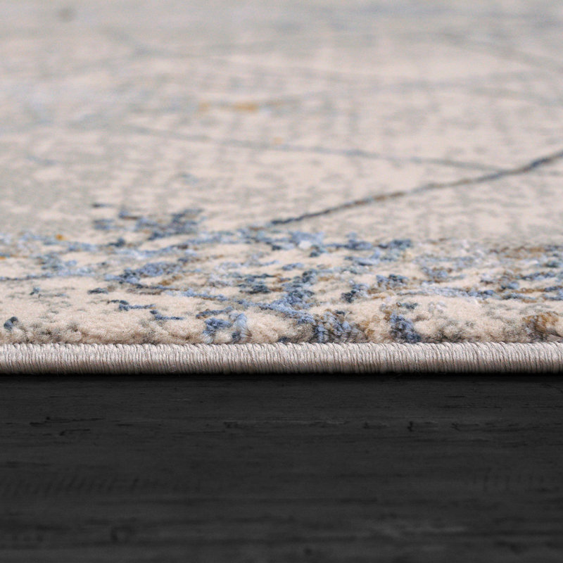 Tapis gris Bireuen, Rectangle 7 pi 10 po x 10 pi 10 po