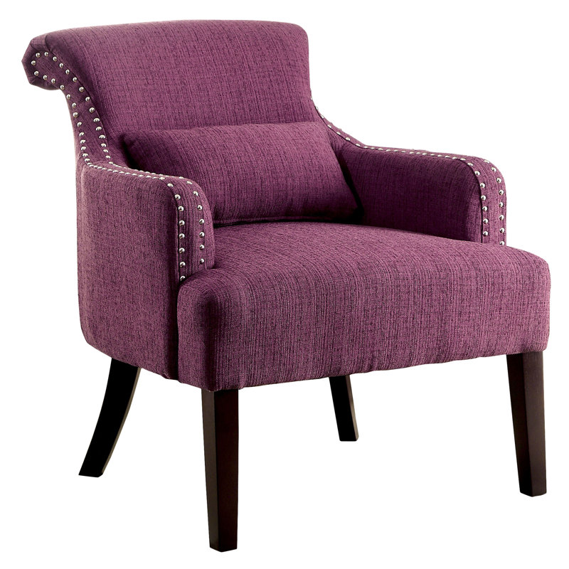 Marlow Upholstered Armchair, Purple