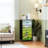 4 Drawer Dresser for Bedroom, Narrow Chest of Drawers, Wooden Top and Study Iron Frame 18"x37.5"-(WxH)