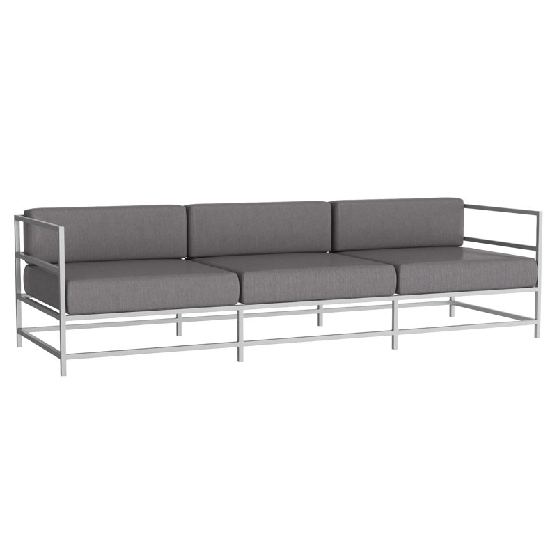 Canapé Delano, NO, Argent Kessler, Toile granit Sunbrella®