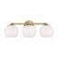 Ansley 3 Light Frosted Dimmable Vanity Light-94393077