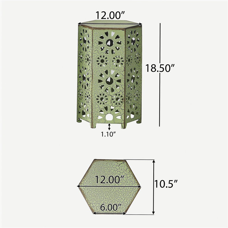 Table d'appoint 12 po ELiana, Vert