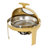 3Pcs Countertop Round Stainless Steel Chafing Dishes Buffet Warmer Chafers Set Gold With Lid-666039201