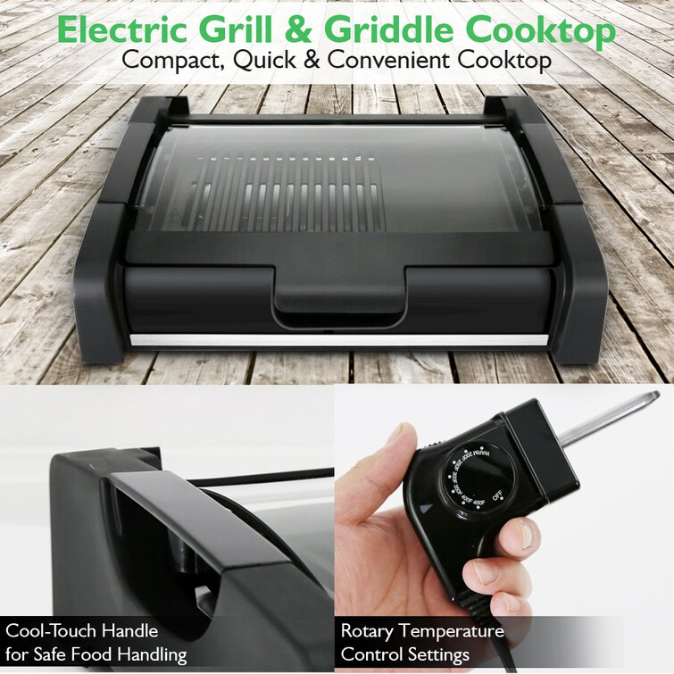 NutriChef Electric Crepe Maker Grill/Griddle with Lid Wayfair