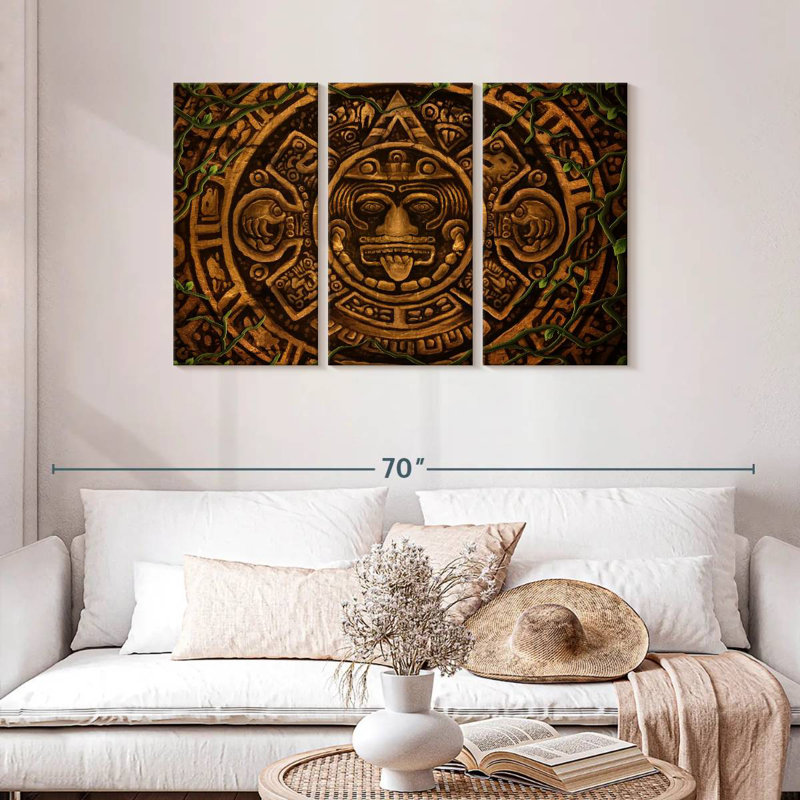 Kerner Aztec Symbol, 28" H x 45" W