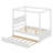 Cactier Full Size Canopy Platform bed With Trundle Bed-1450926952