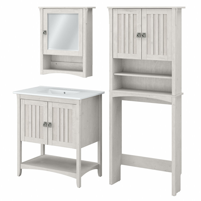 Meuble-lavabo simple 32 po , Chêne blanc