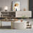 Modern light luxury round coffee table combo