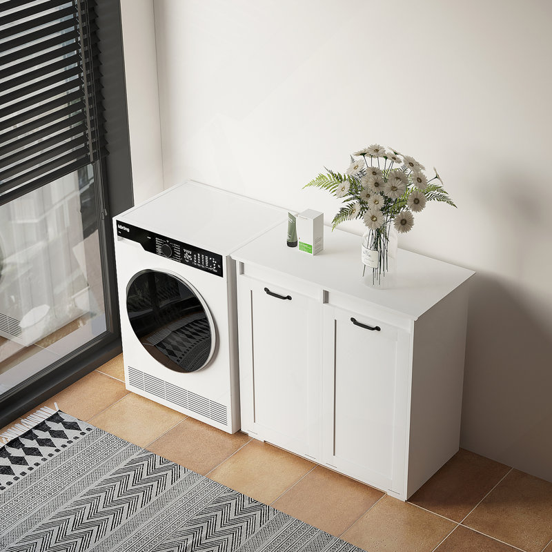 Armoire à linge, avec 2 sacs à doublure amovibles
