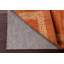 Tapis de couloir orange en laine Gabbeh 2x9