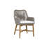  Chaise avec accoudoirs gris cendré