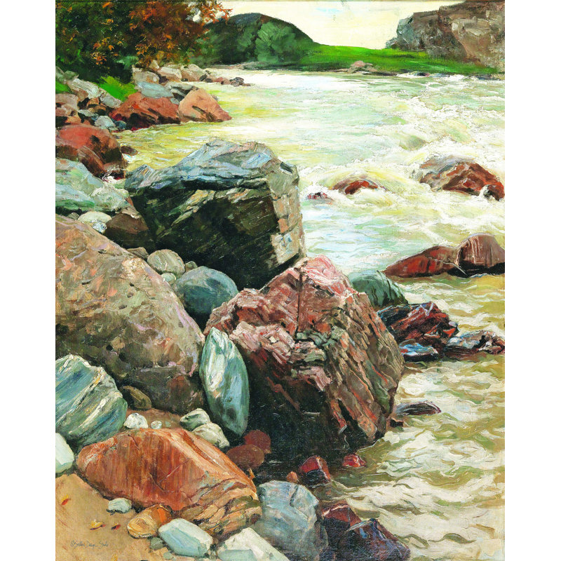 " River Rocks ", 24" H x 18" W  