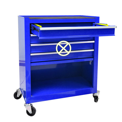 4 DRAWERS MULTIFUNCTIONAL TOOL CART WITH WHEELS