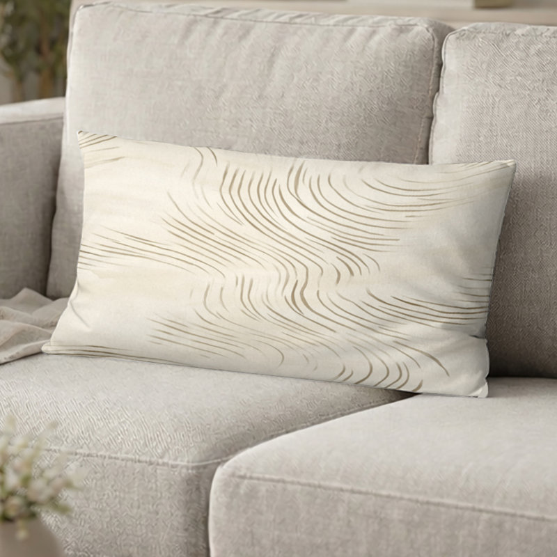 Coussin décoratif abstrait Abstract, H 12 po x l 20 po