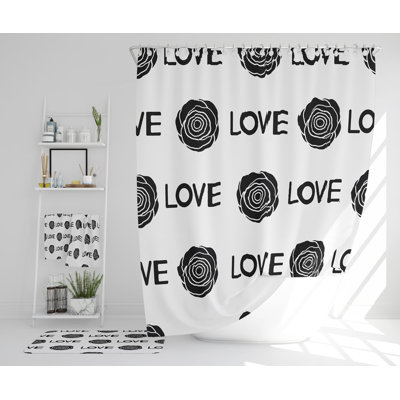 Nemya Polyester Shower Curtain Set
