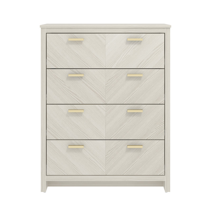 4 - Drawer Chest of Drawers, White Oak