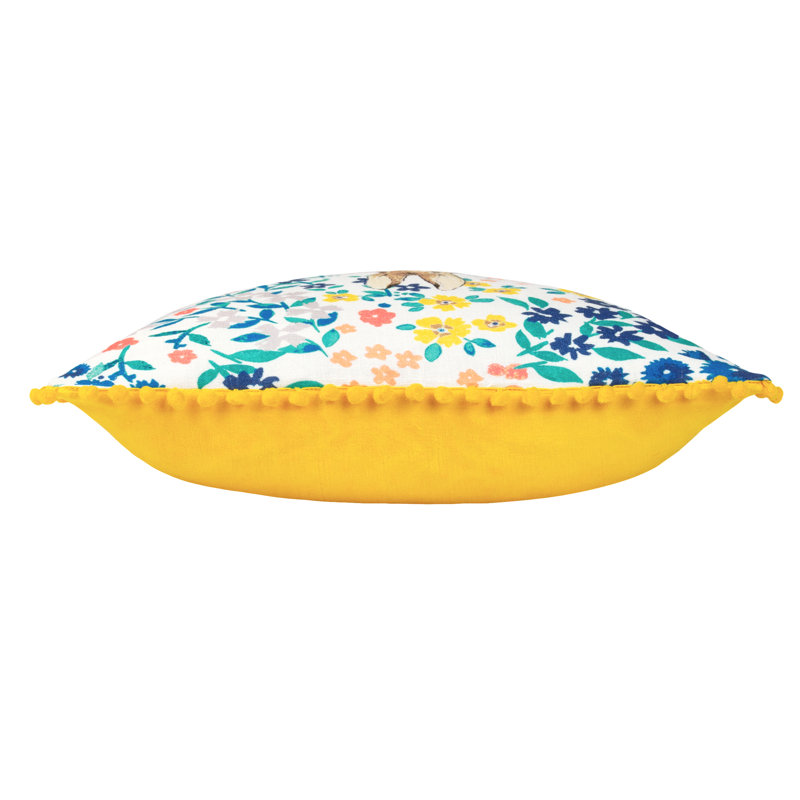 Peter Floral Multicolour Square Throw Cushion