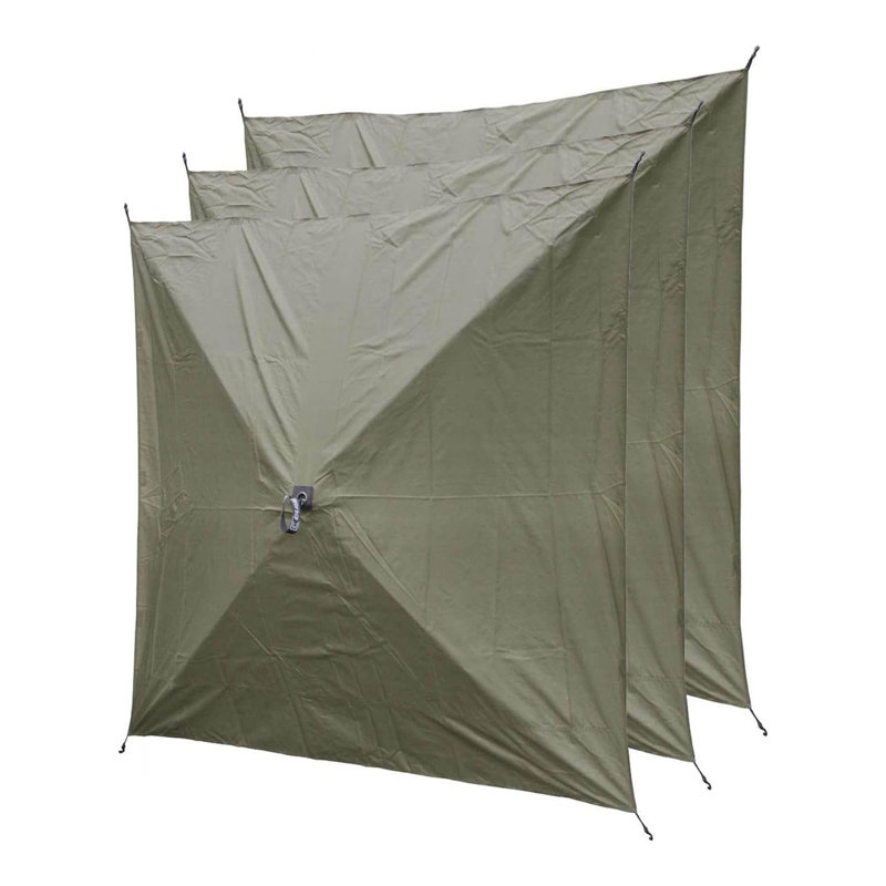 Clam Quick-Set Screen Hub Tent Wind & Sun Panels, Accessory Only, (6 Pack), Green