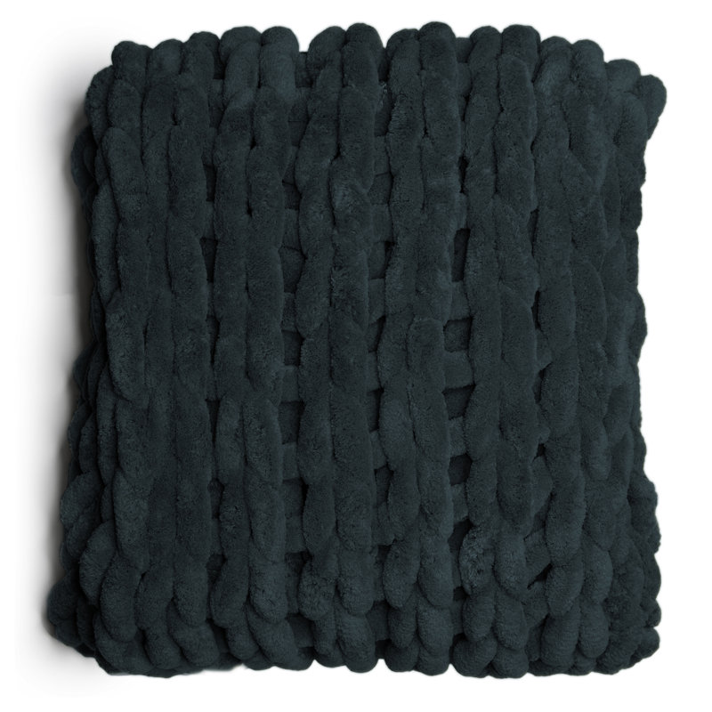 Donna Sharp Peacock Chenille Knit Woven Throw, Peacock