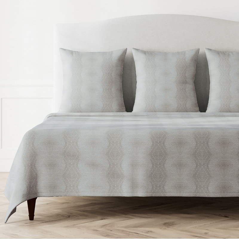 Vector Coverlet, King Coverlet, Ecru