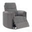 Fauteuil inclinable oscillant en chenille gris anthracite Sagen