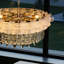 Lustre en cristal 24 po, plafonnier moderne